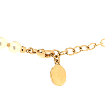 Christian Dior Pearl 30 Montaigne Choker Necklace Gold 4 of 5