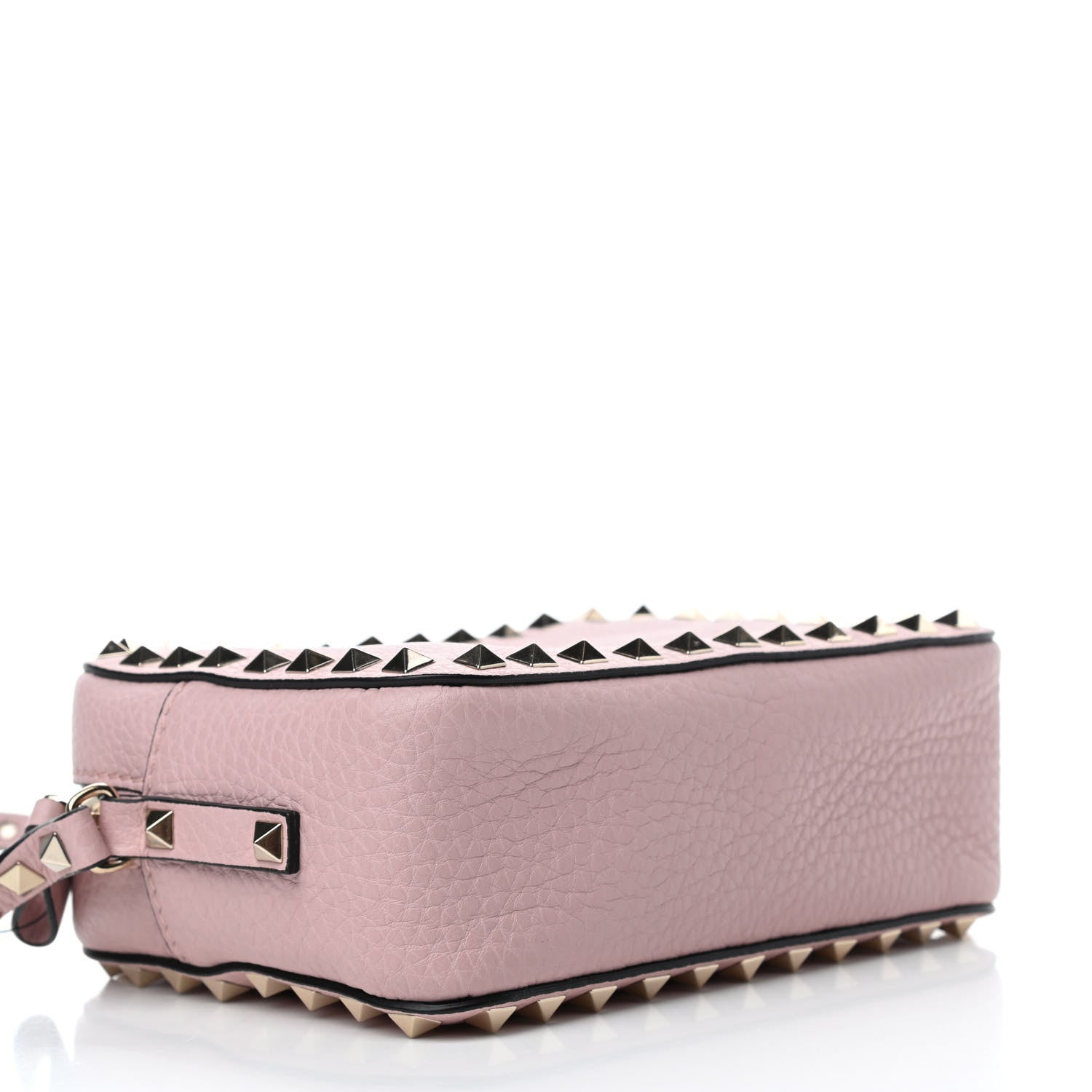 Valentino Garavani Pebbled Calfskin Rockstud Camera Crossbody Bag Cipria 4 of 9