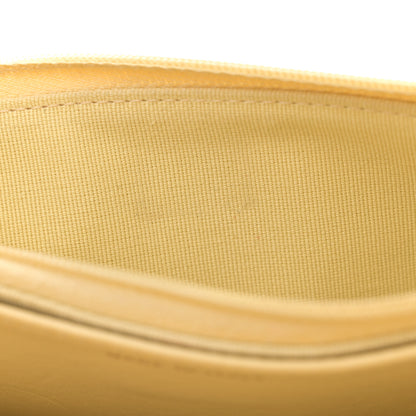 Chanel Caviar Quilted Studded CC Wallet on Chain WOC Yellow 11 of 15
