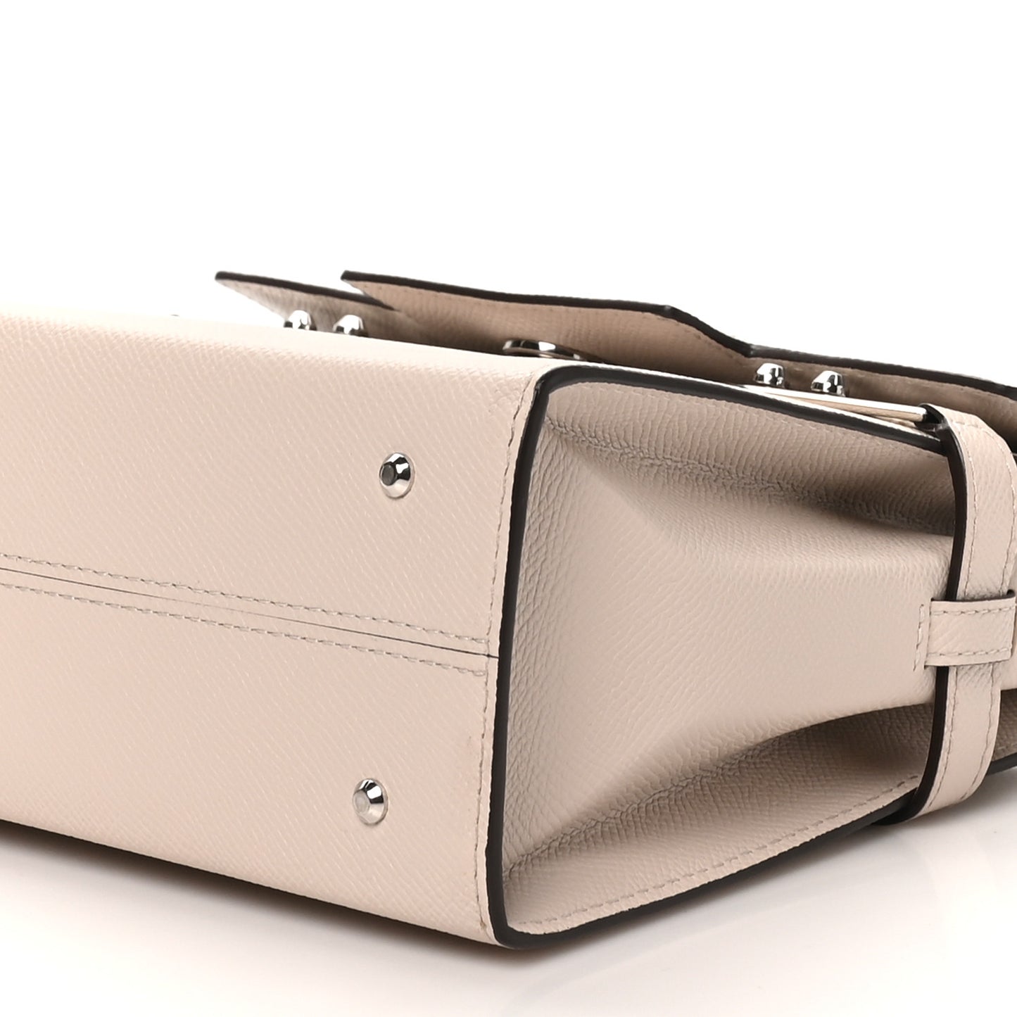 Crispy Calfskin Mini Tempete Satchel Griege
