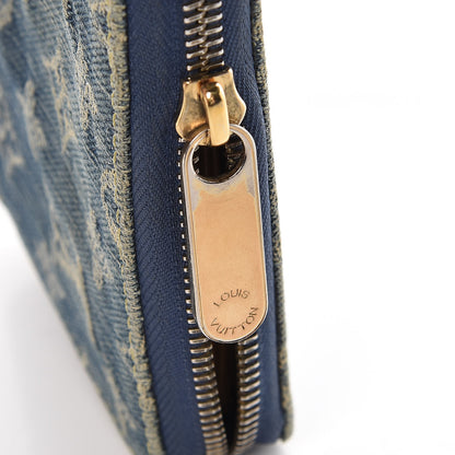 Louis Vuitton Monogram Denim Zippy Wallet Blue 12 of 14