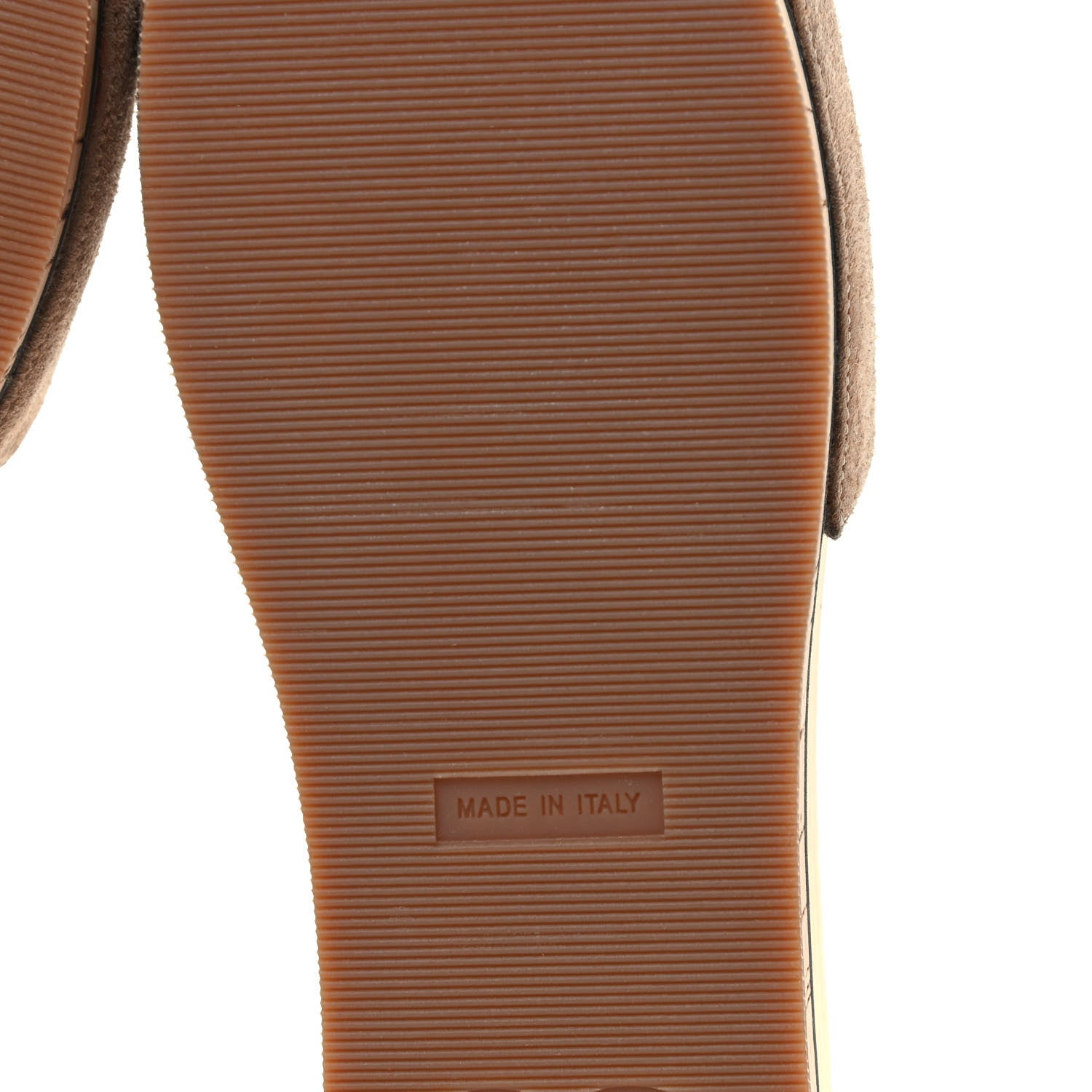 Chanel Suede Cork Mule Sandal 35 Beige Black 6 of 6