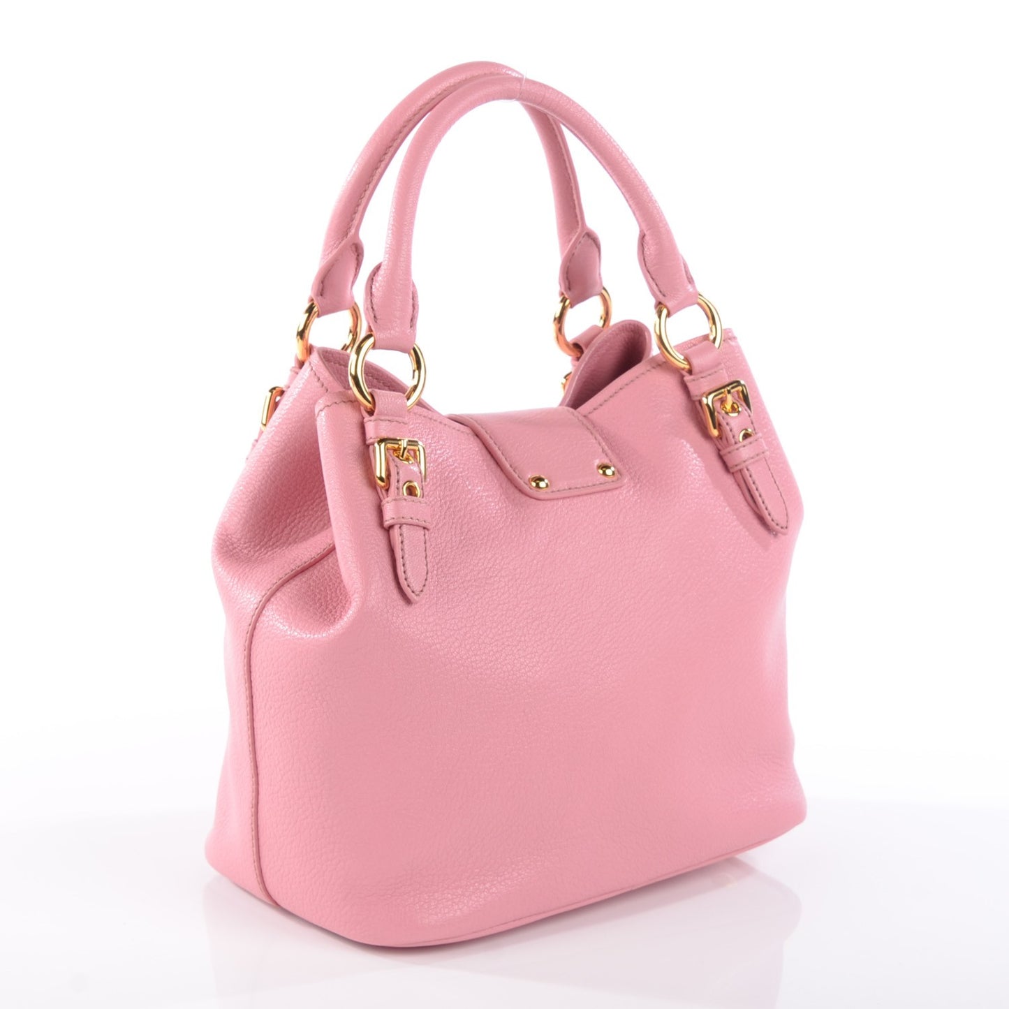 Goatskin Madras Shopping Tote Rosa