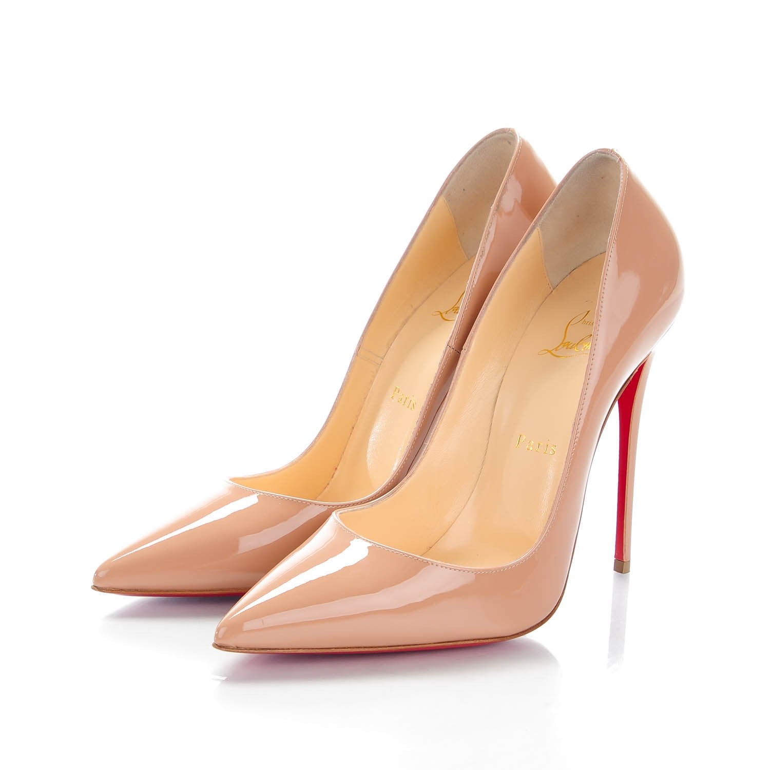 Christian Louboutin Patent So Kate 120 Pumps 39.5 Nude 3 of 7