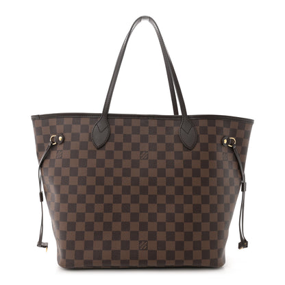 Louis Vuitton Damier Ebene Neo Neverfull MM Rose Ballerine 1 of 10