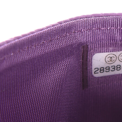 Chanel Caviar Quilted Boy Card Holder Purple 8 of 9