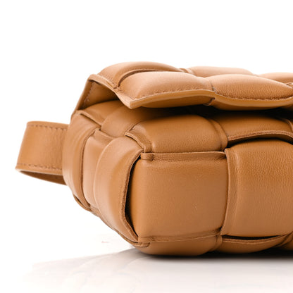 Bottega Veneta Nappa Maxi Intreccio Small Padded Cassette Crossbody Bag Camel 8 of 9