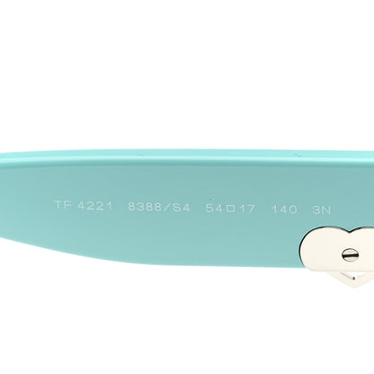Tiffany Acetate Return to Tiffany Oval Sunglasses TF 4221 Tiffany Blue Dark Gray 5 of 8