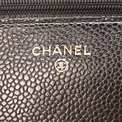 Chanel Caviar Quilted Wallet On Chain WOC Black 6 of 11