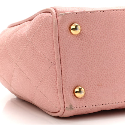 Chanel Caviar Quilted Small Bowler Pink 9 of 12