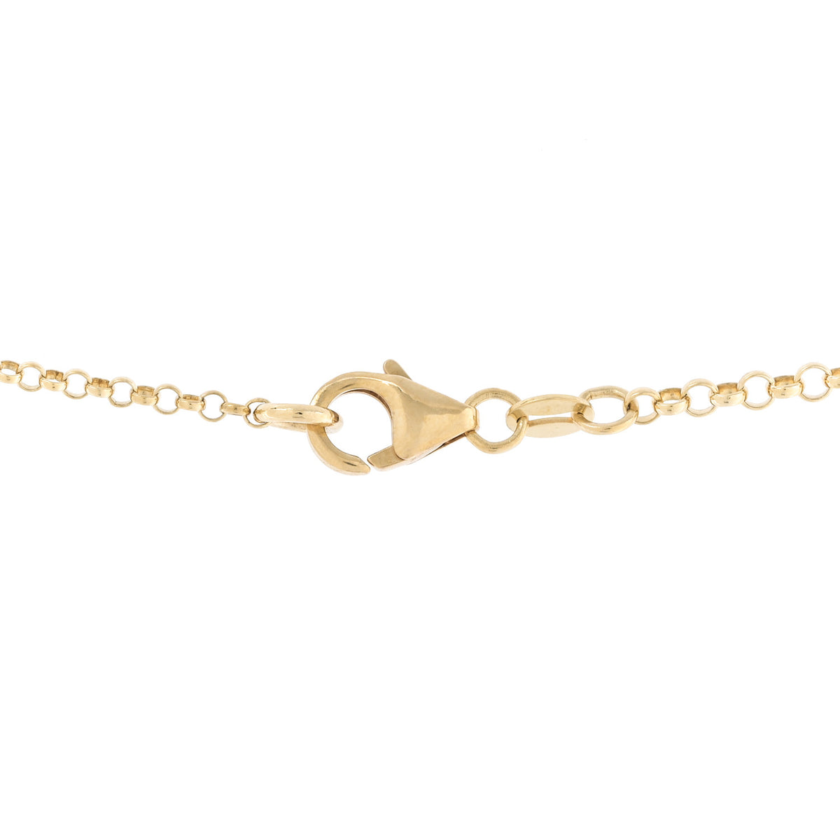 Foundrae 18K Yellow Gold Diamond Wholeness Small Mixed Belcher Chain Necklace 5 of 6