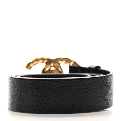 Chanel Glazed Calfskin CC Belt 75 30 Black 2 of 7