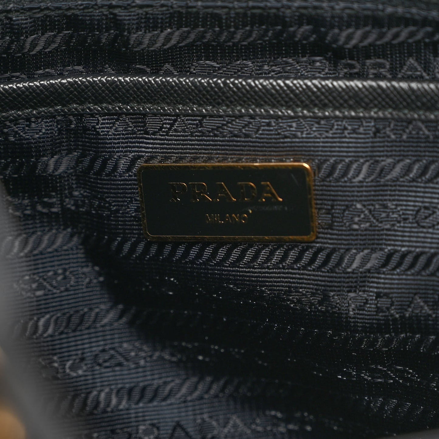 Tessuto Saffiano Impuntu Backpack Black