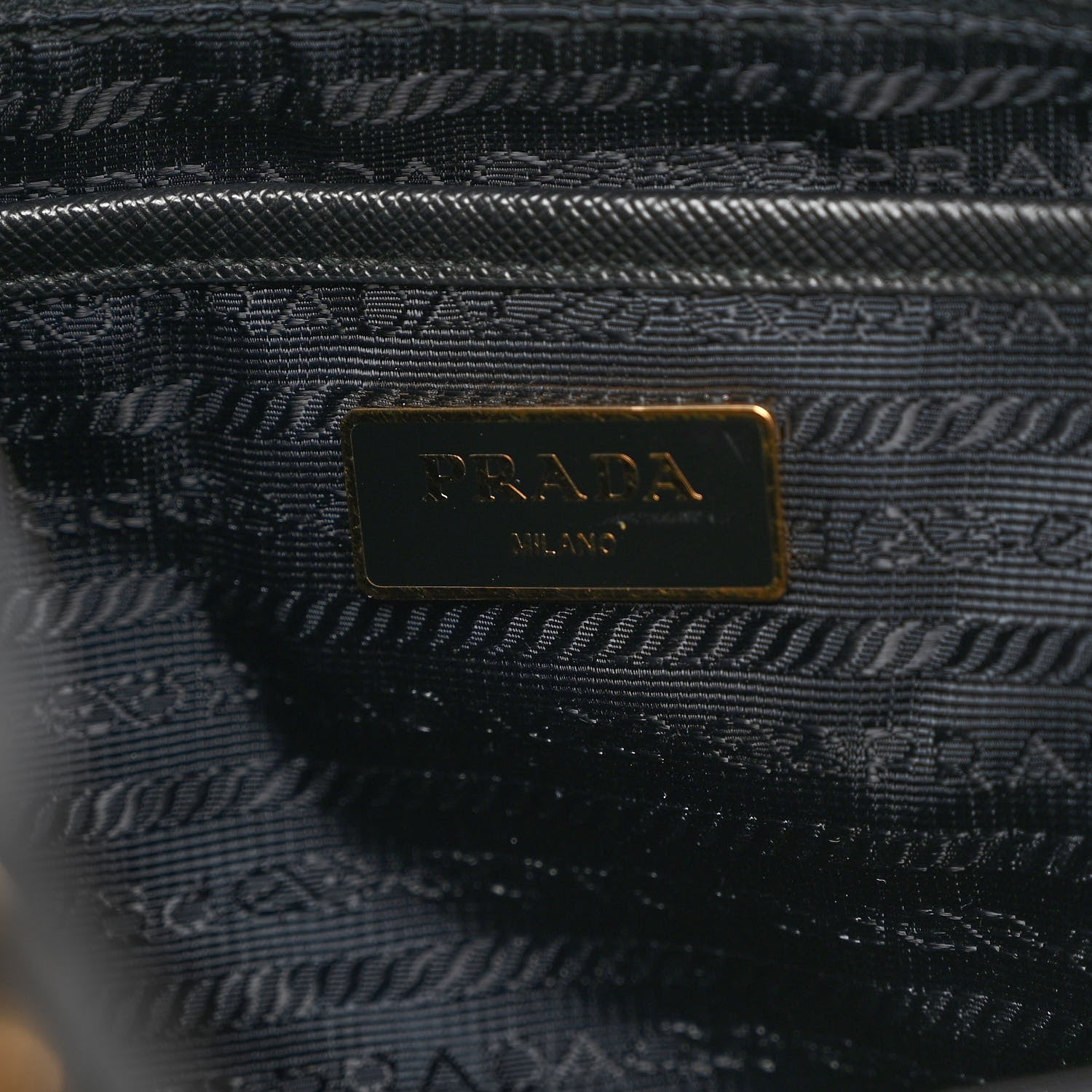 Prada Tessuto Saffiano Impuntu Backpack Black 6 of 9