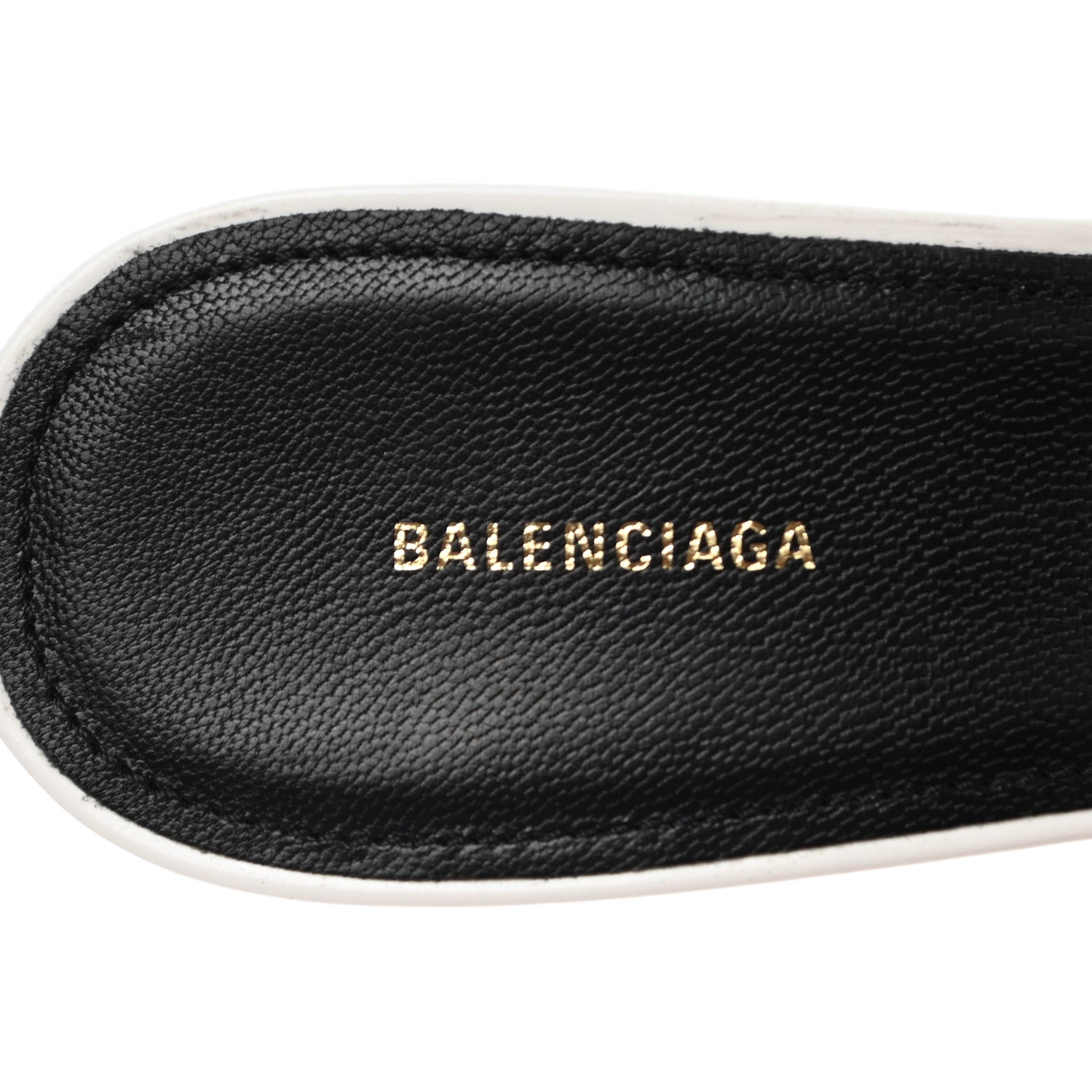 Balenciaga Patinated Calfskin Mule Pumps 37.5 Optic White 7 of 8