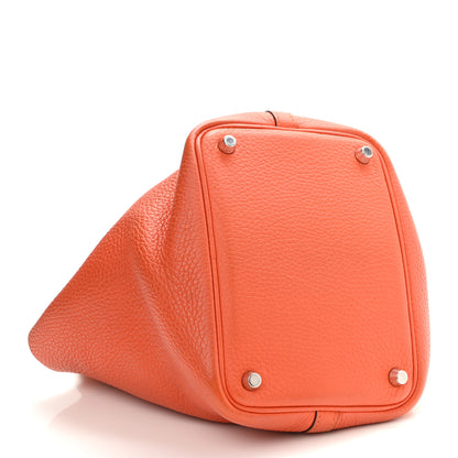 Hermes Taurillon Clemence Picotin Lock 18 PM Feu 4 of 9