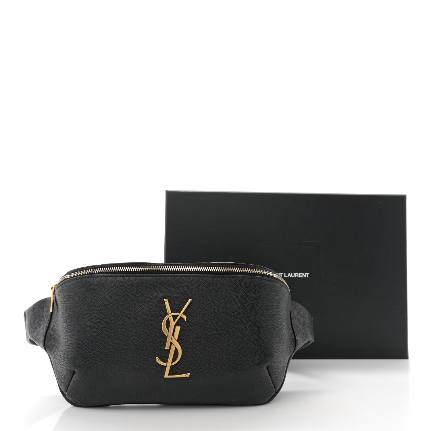 Saint Laurent Grain De Poudre Monogram Belt Bag Black 13 of 13