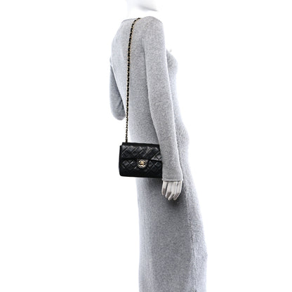 Chanel Lambskin Quilted Mini Square Flap Black 2 of 10