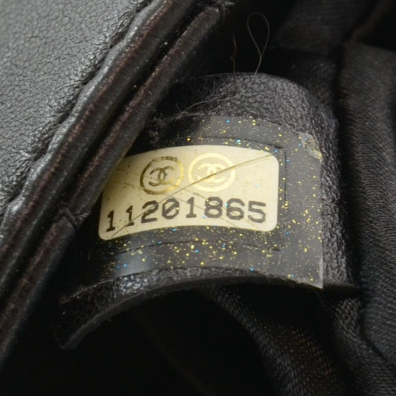 Lambskin Medium Soft and Chain Flap Black