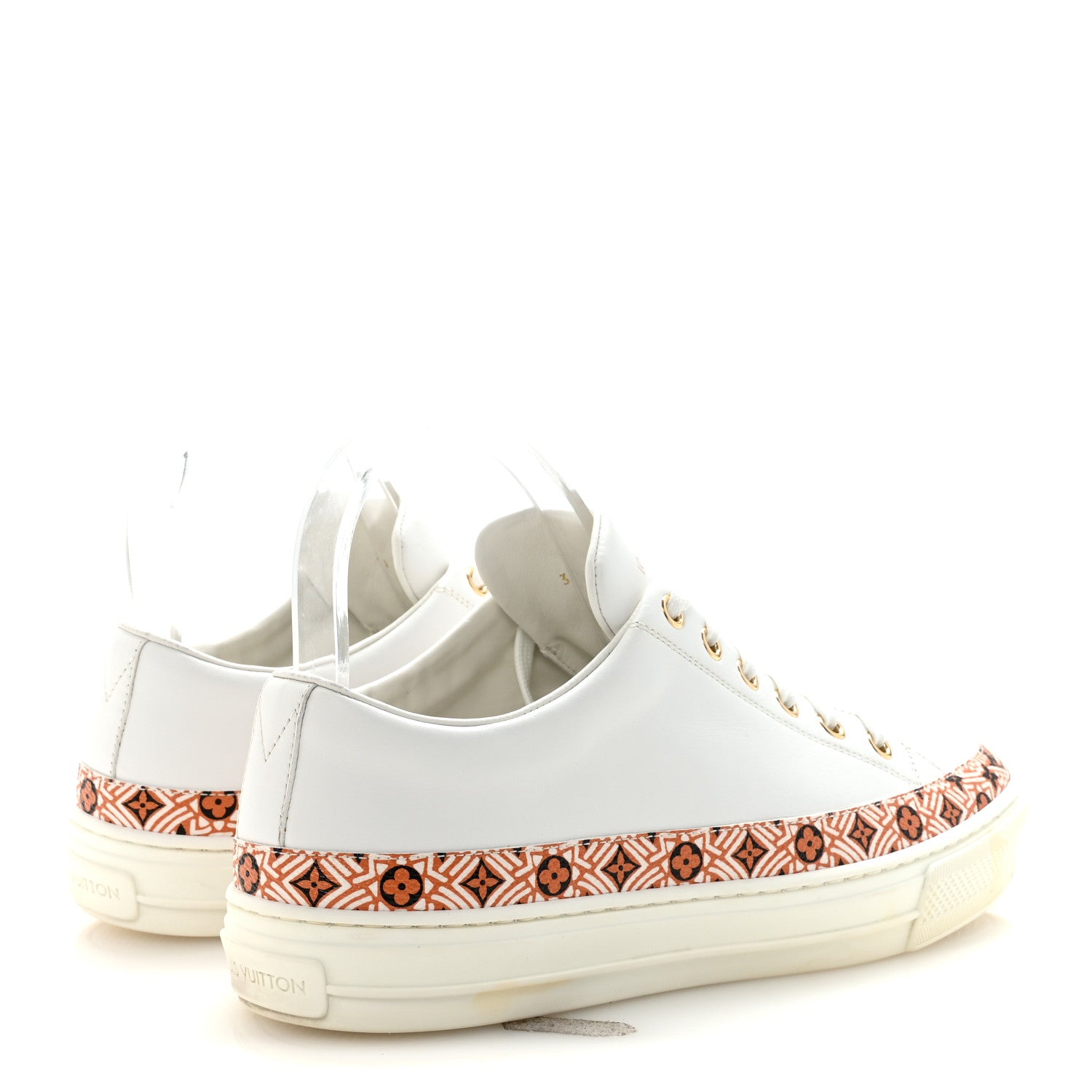 Louis Vuitton Calfskin Monogram Crafty Sneaker 38 White 5 of 9