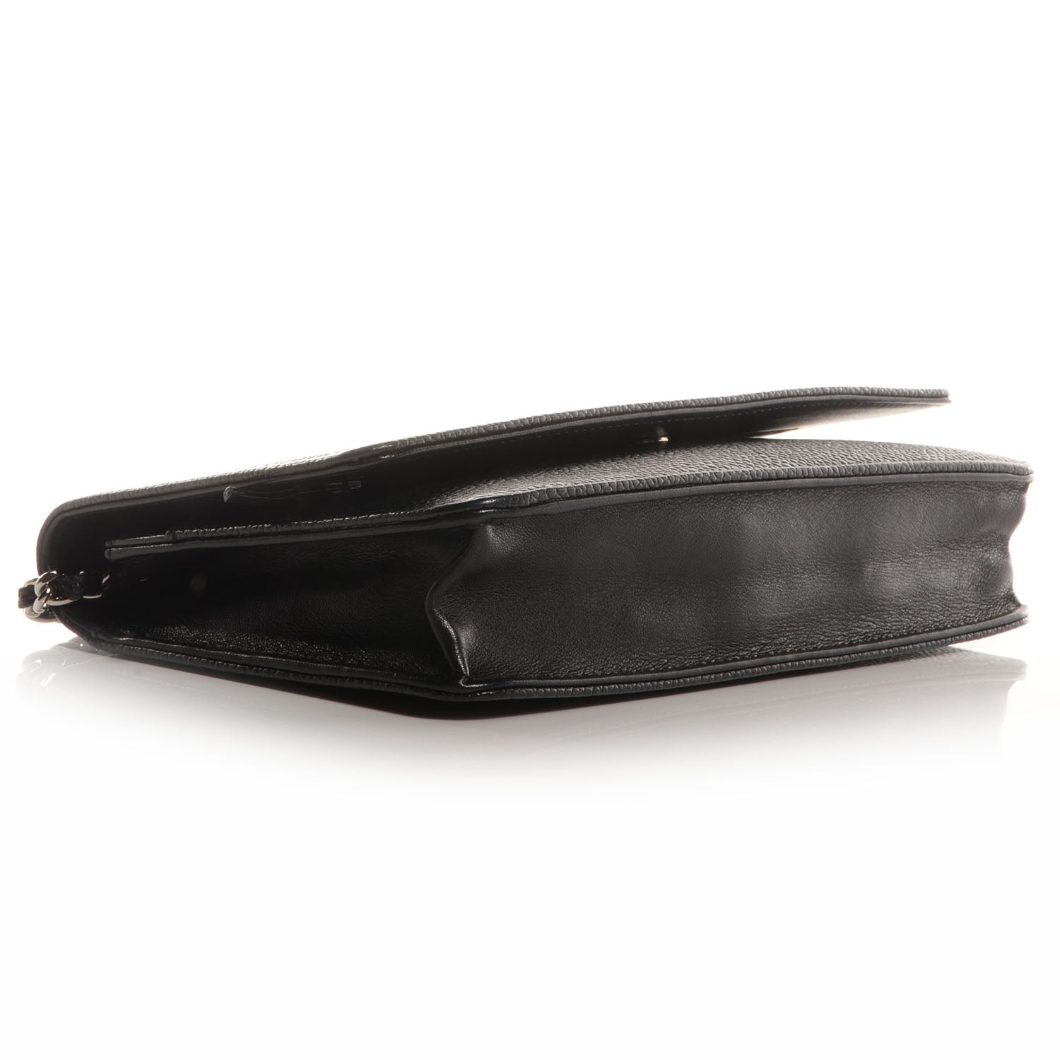 Chanel Caviar Timeless CC Wallet on Chain WOC Black 4 of 9