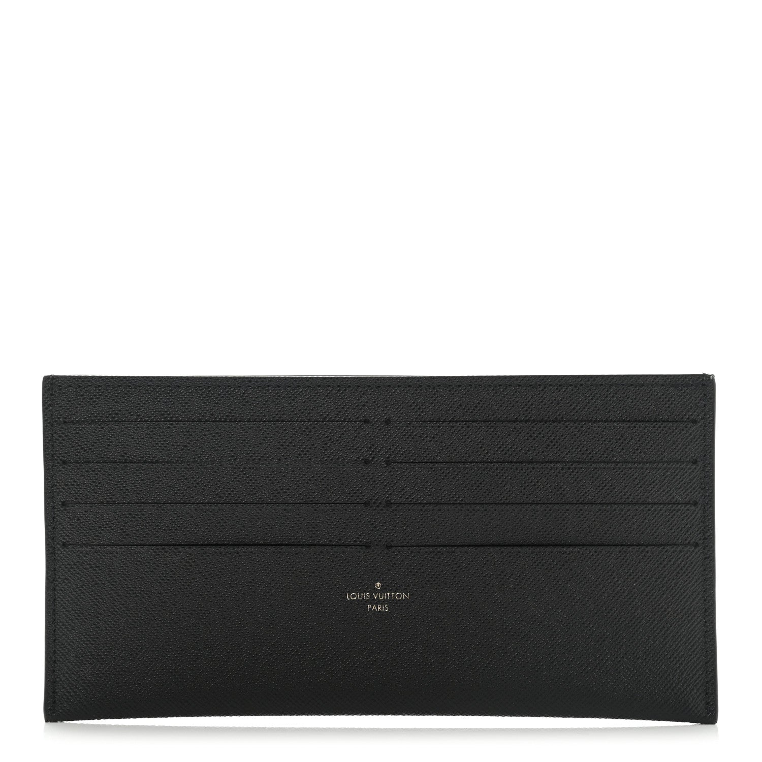 Louis Vuitton Calfskin Felicie Chain Wallet Card Holder Insert Black 1 of 7