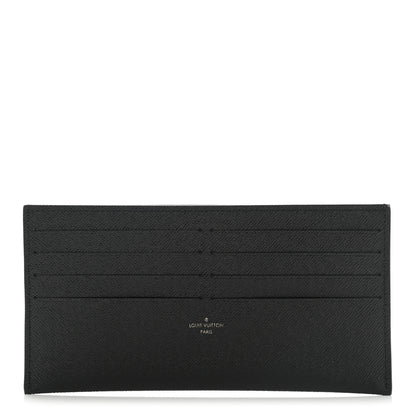 Louis Vuitton Calfskin Felicie Chain Wallet Card Holder Insert Black 1 of 7