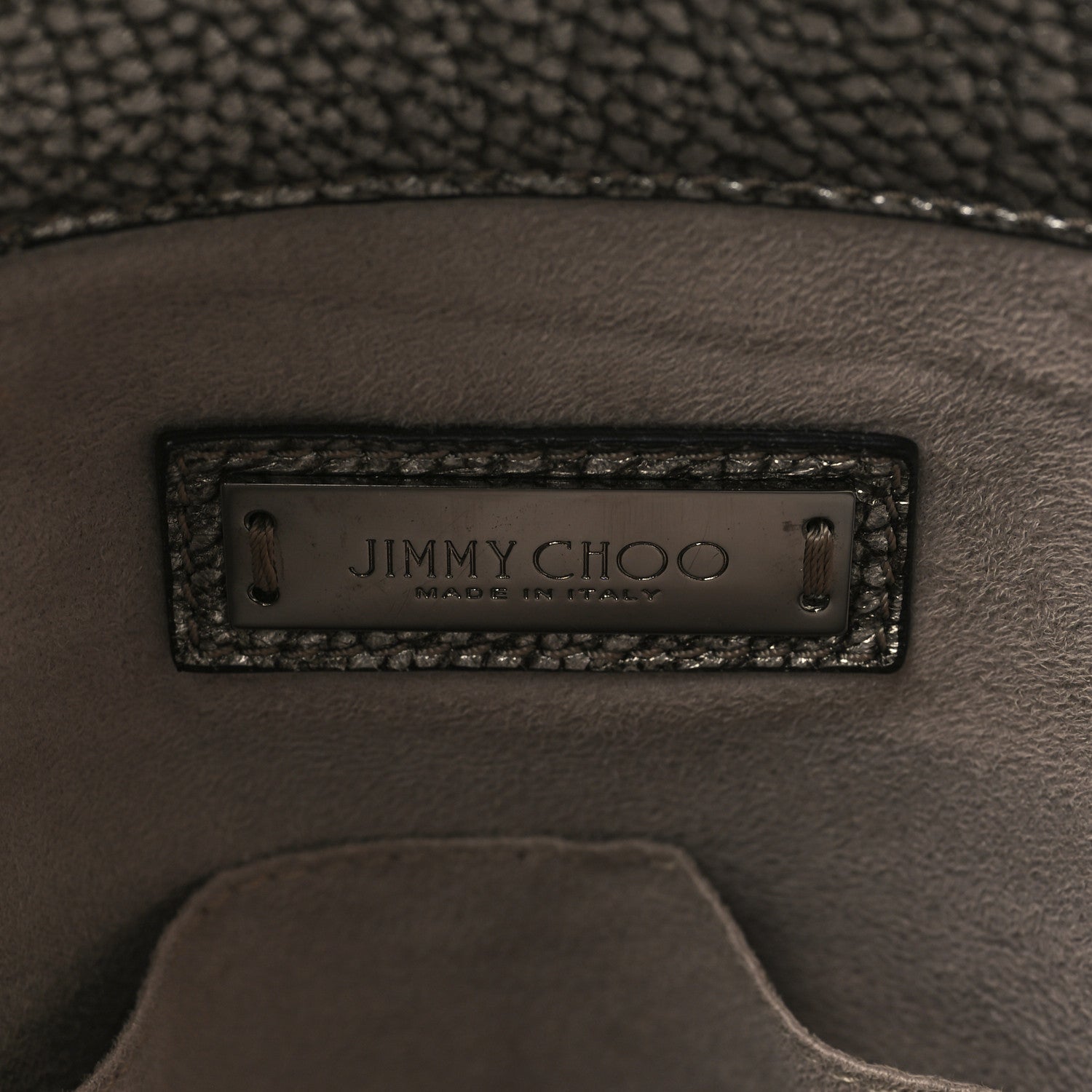 Jimmy Choo Metallic Calfskin Elaphe Ziad Bag Silver 6 of 9