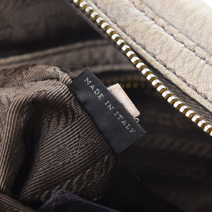 Prada Cervo Deerskin East West Top Handle Bag Pomice 8 of 28