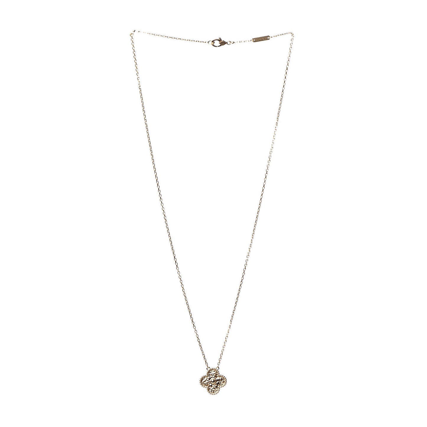 18K Yellow Gold Vintage Alhambra Pendant Necklace