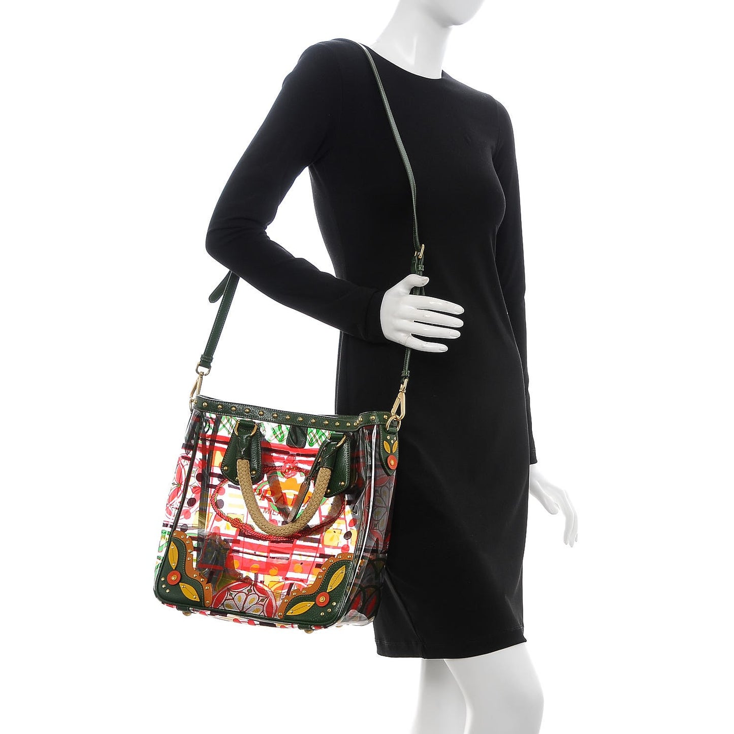 Plexiglass Printed Shopping Tote Larice