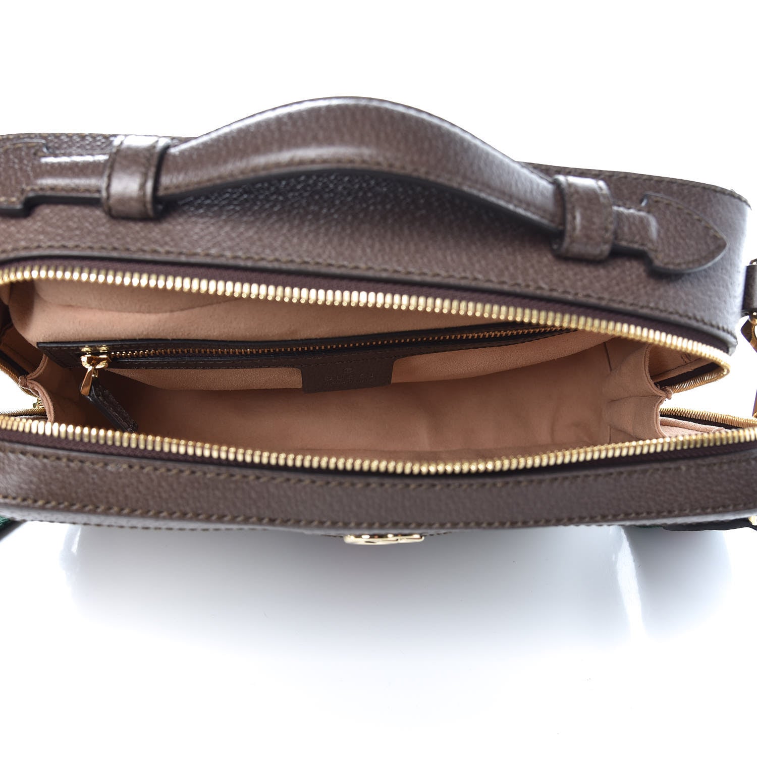 Gucci GG Supreme Monogram Web Small Ophidia Top Handle Shoulder Bag Brown 5 of 8