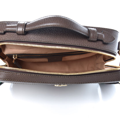 Gucci GG Supreme Monogram Web Small Ophidia Top Handle Shoulder Bag Brown 5 of 8