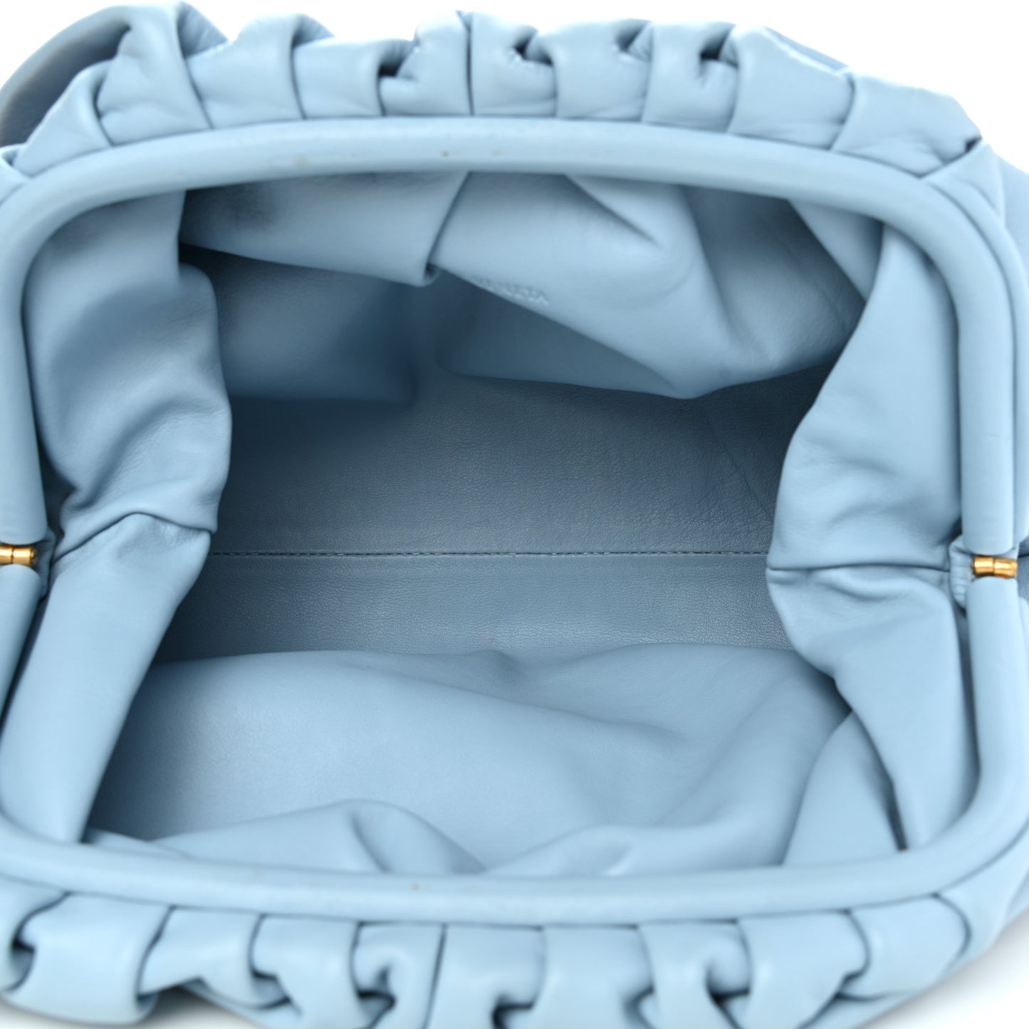 Smooth Butter Calf The Pouch Oversized Clutch Ice