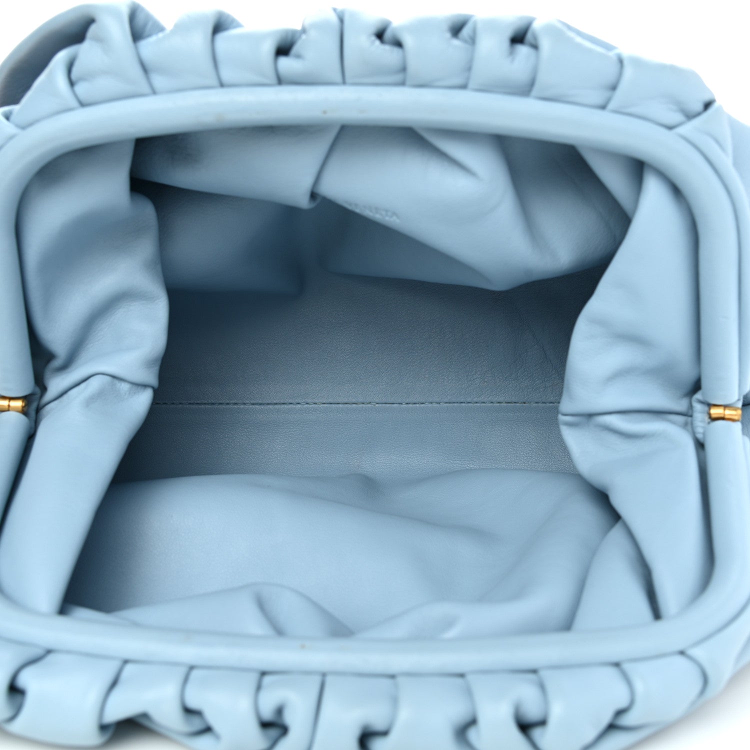 Bottega Veneta Smooth Butter Calf The Pouch Oversized Clutch Ice 5 of 12