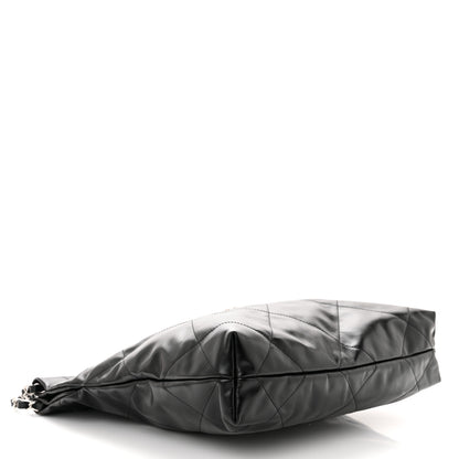 Chanel Shiny Calfskin Quilted Small Chanel 22 Black 5 of 12