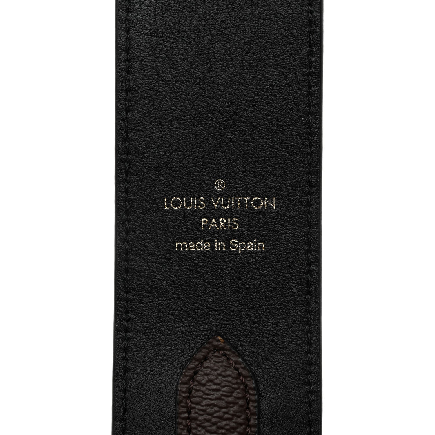 Louis Vuitton Monogram Bandouliere Shoulder Strap Black 3 of 4