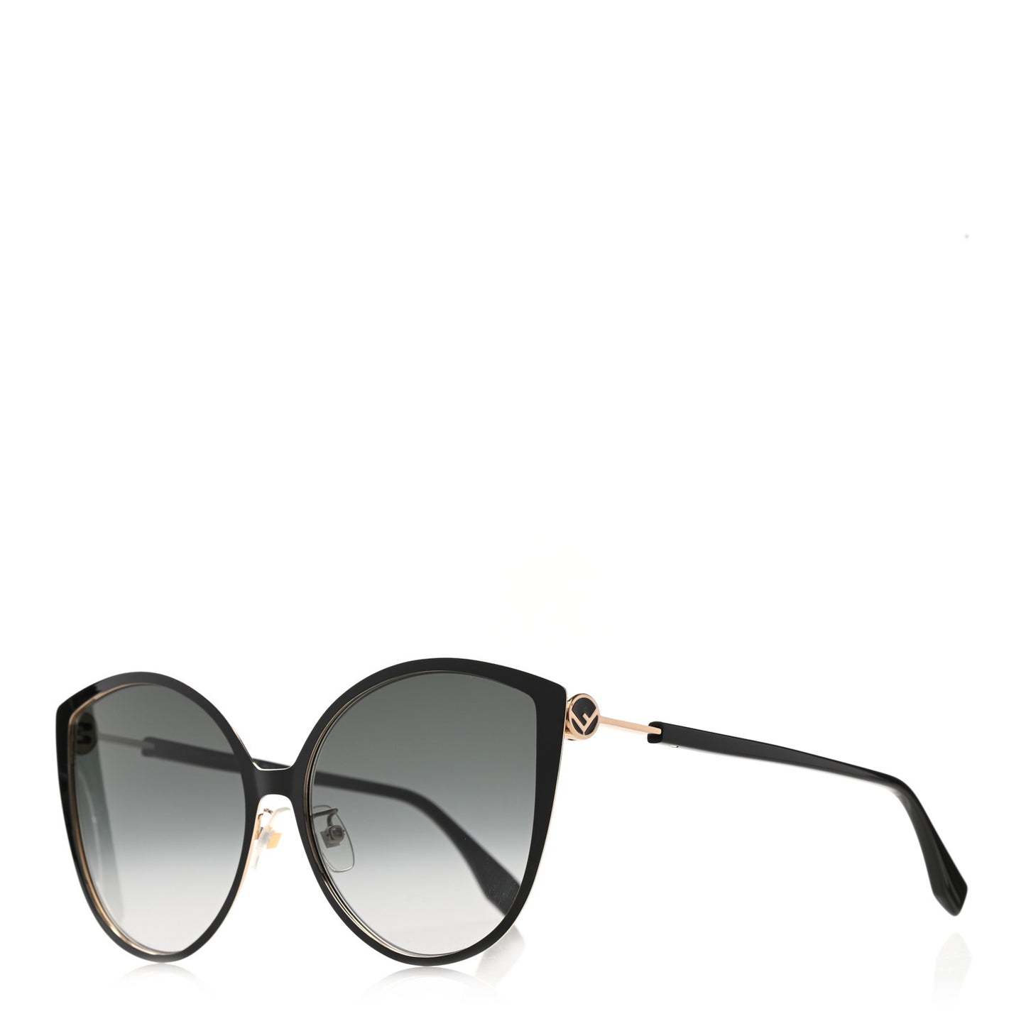Cat Eye F is Fendi Sunglasses FF 0395/F/S Black
