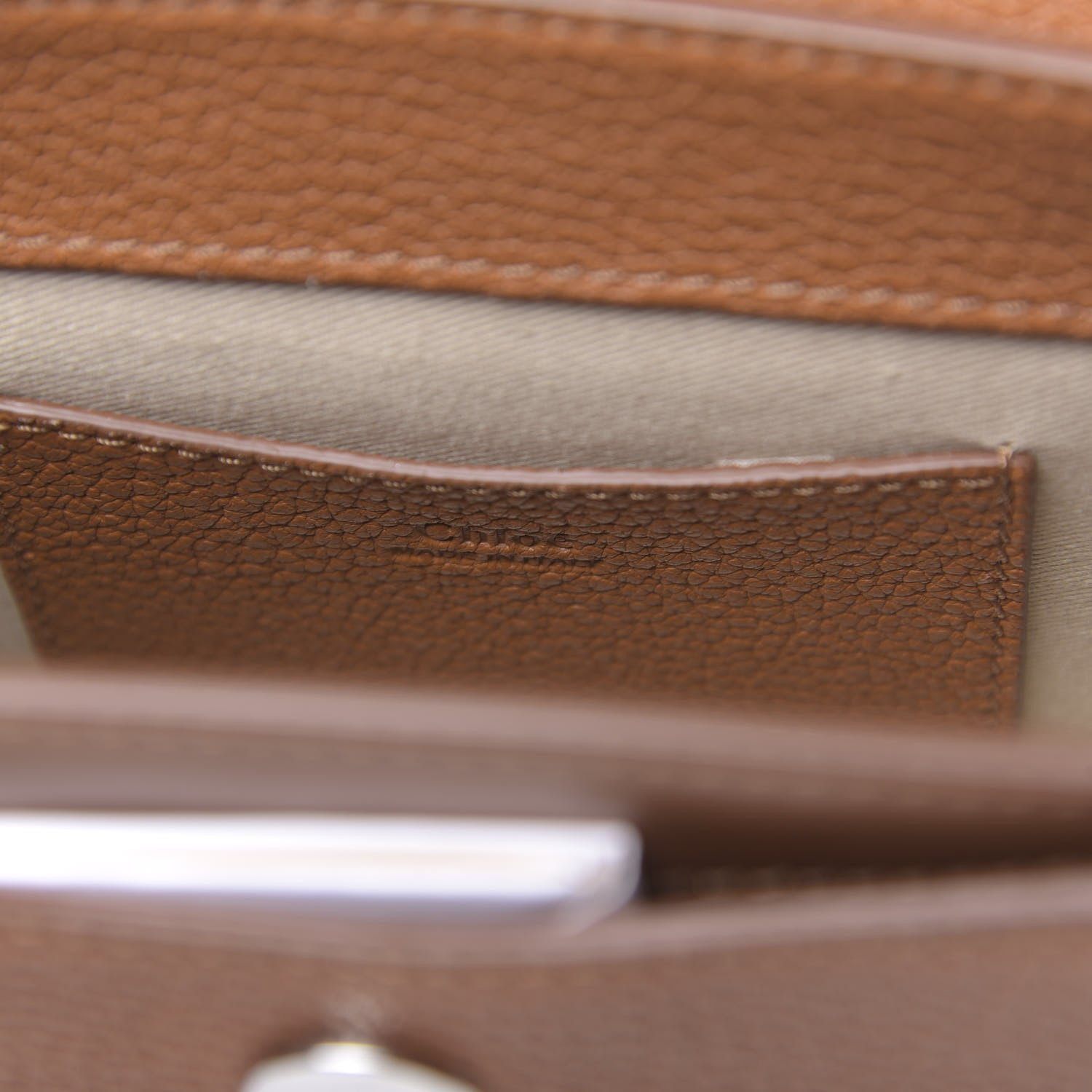 Chloe Calfskin Small Tess Bag Caramel 6 of 9