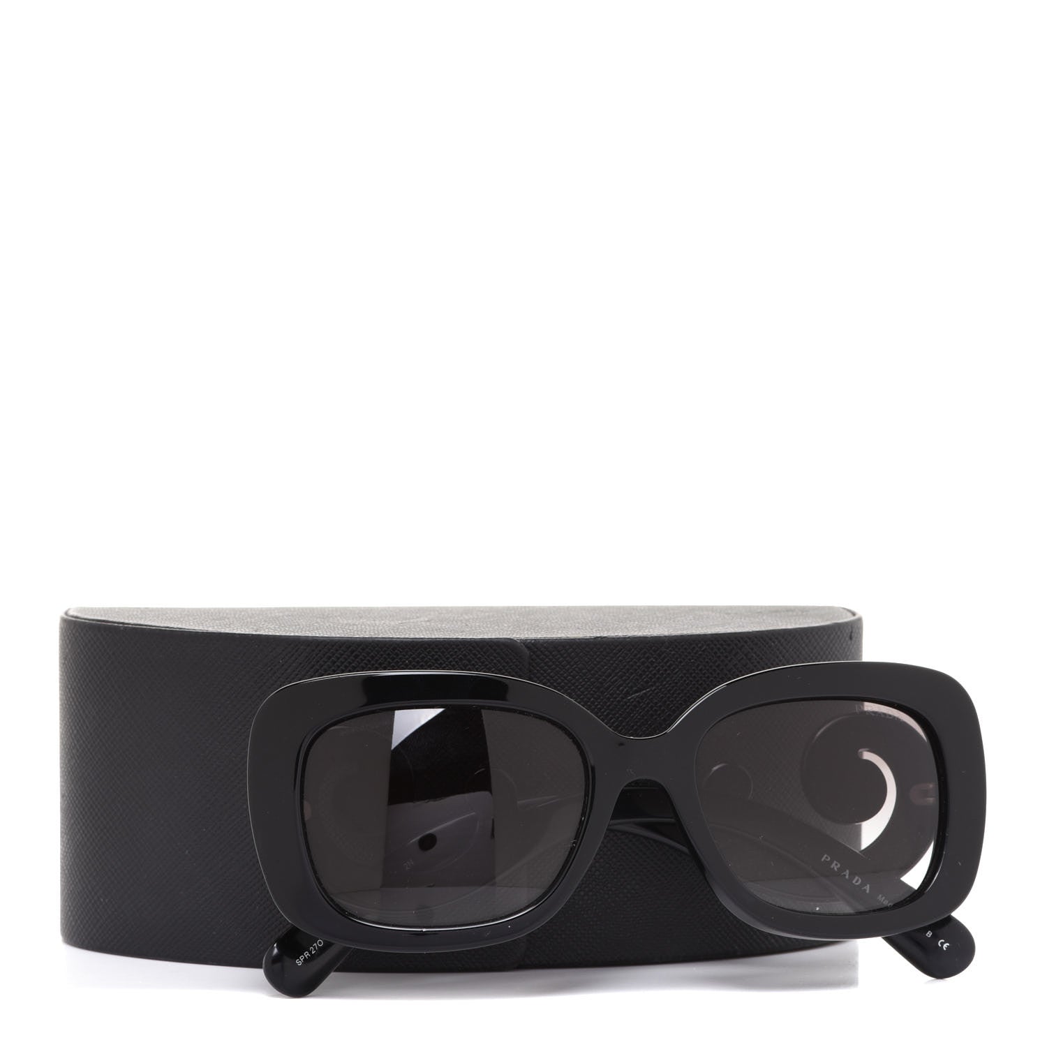 Prada Acetate Baroque Sunglasses SPR 27O Black 7 of 7