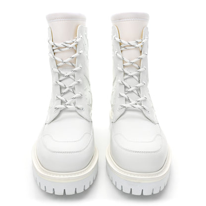 Louis Vuitton Rubber Monogram Embossed Neoprene Mens Landscape Ankle Boots 36.5 White 2 of 8
