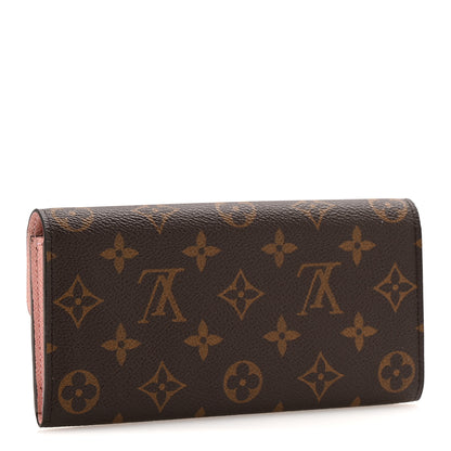 Louis Vuitton Monogram Emilie Wallet Rose Ballerine 3 of 9