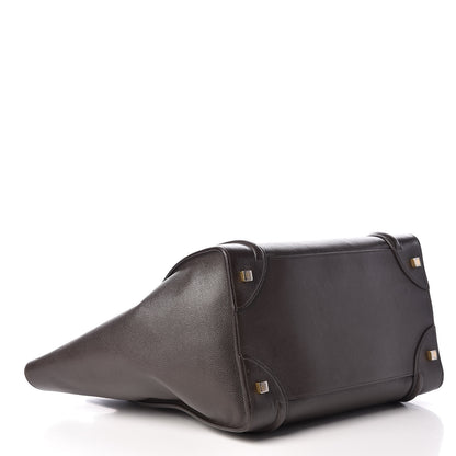 Celine Drummed Calfskin Mini Luggage Anthracite 4 of 17