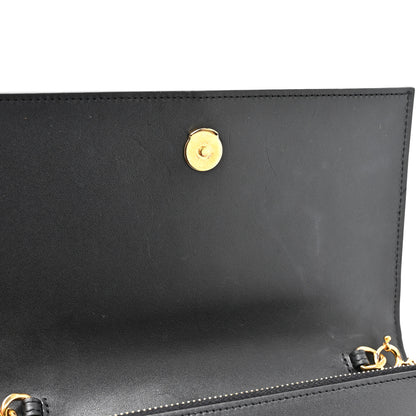 Saint Laurent Smooth Calfskin Classic Monogram Kate Tassel Chain Wallet Black 11 of 16