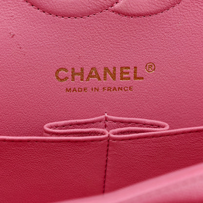 Chanel Caviar Quilted Medium Double Flap Pink 6 of 11