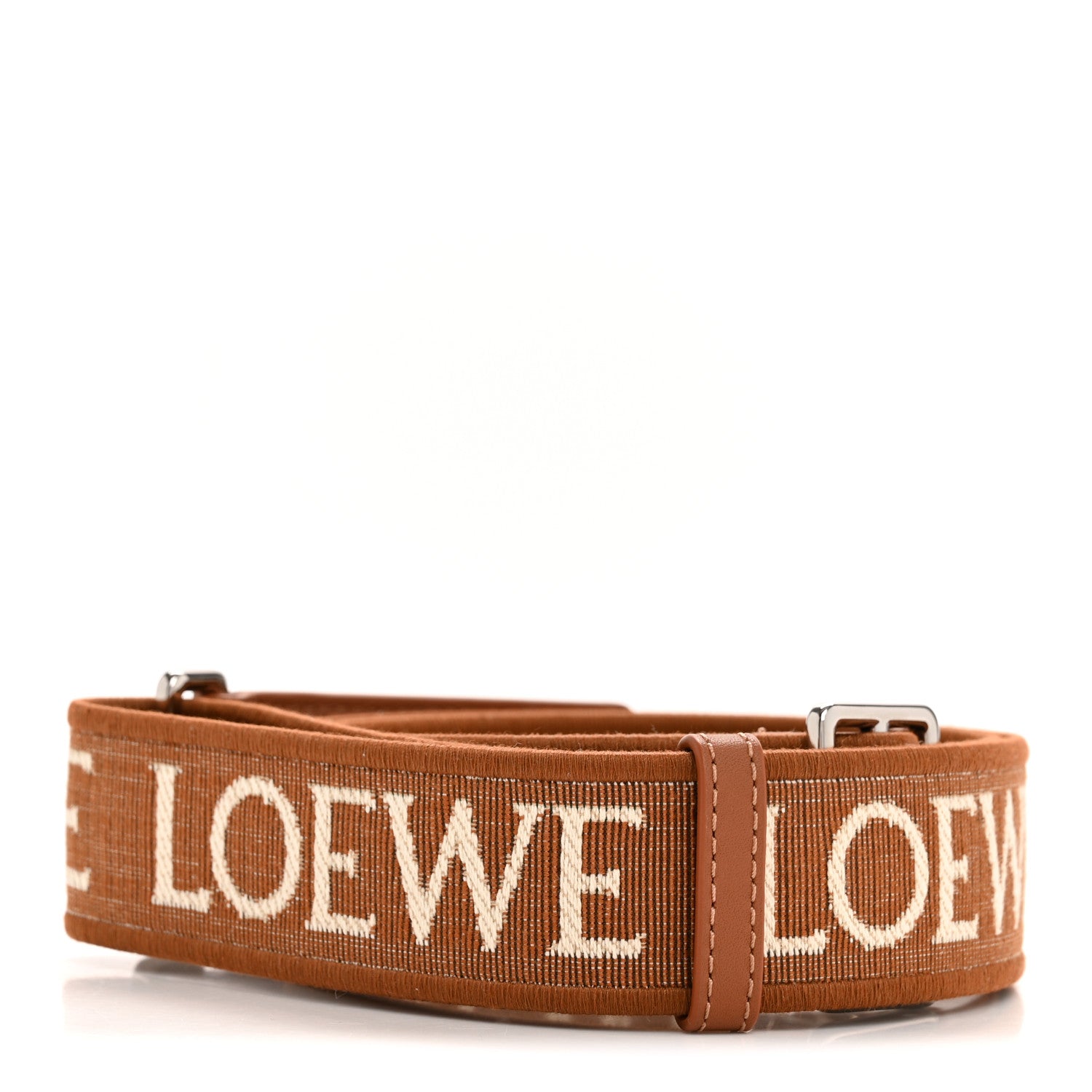 Loewe Calfskin Jacquard Anagram Strap Tan 2 of 6