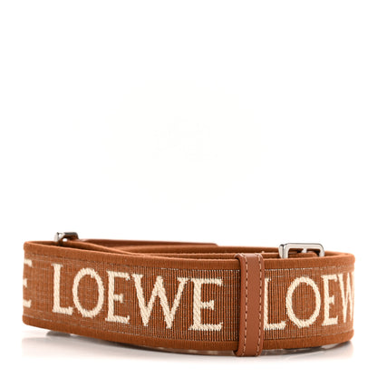 Loewe Calfskin Jacquard Anagram Strap Tan 2 of 6