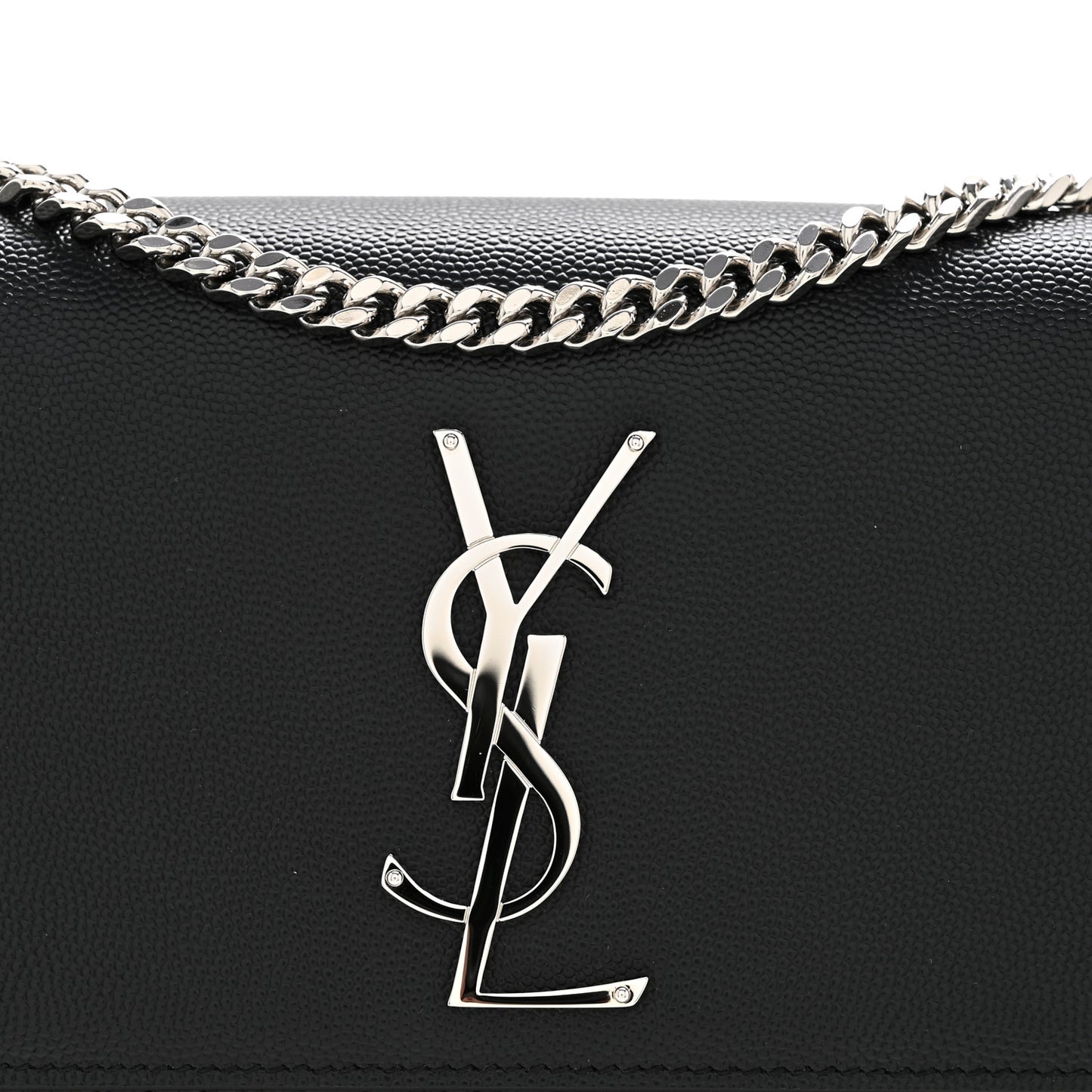 Grain De Poudre Small Monogram Kate Satchel Black