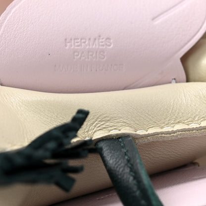 Hermes Milo Lambskin Grigri Rodeo Pegase Horse Bag Charm MM Nata Mauve Sylvestre Vert Cypress 3 of 5