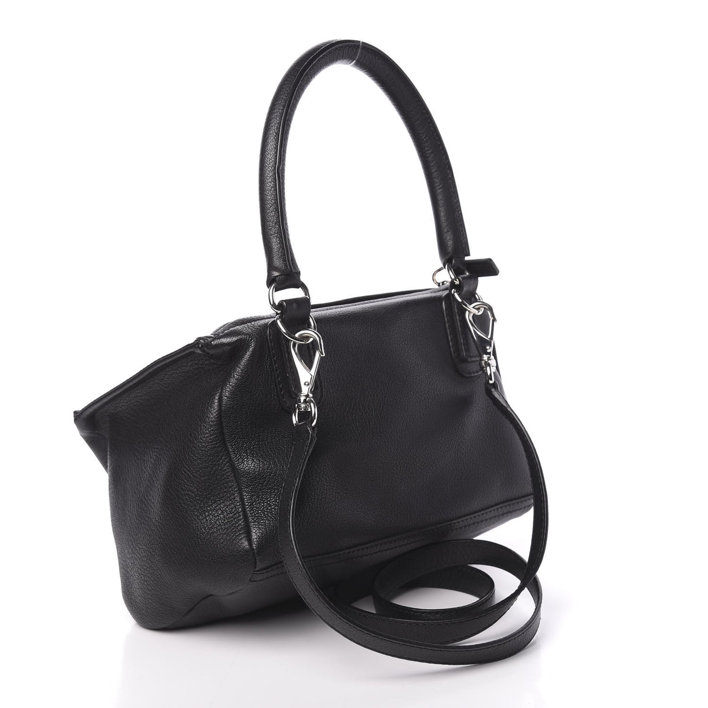 Sugar Goatskin Small Pandora Black